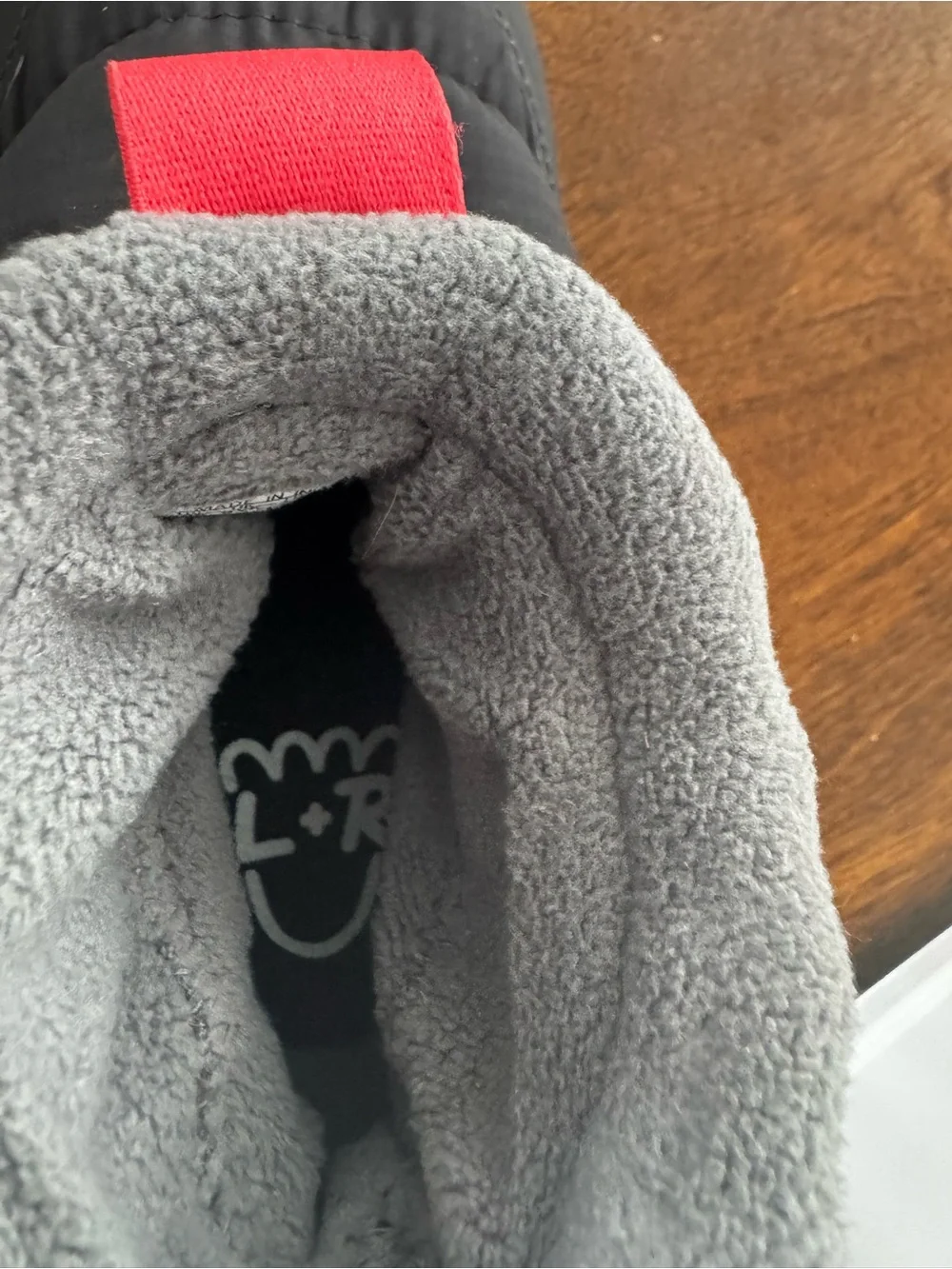 Child size 10 Adidas Mono Fit fleece-lined boots